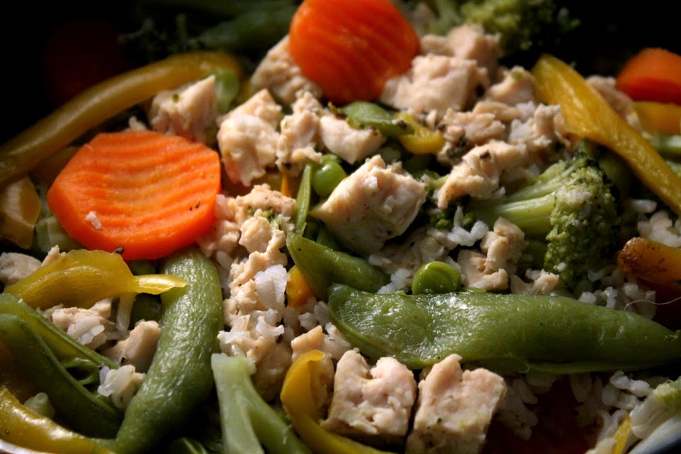 The 99 Cent Chef Rice Bowl with Chicken & Veggies