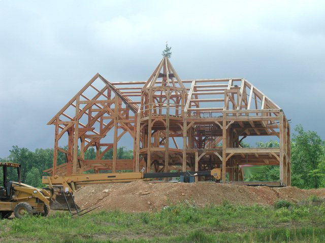 Download this Building Timberframe Home From Scratch picture