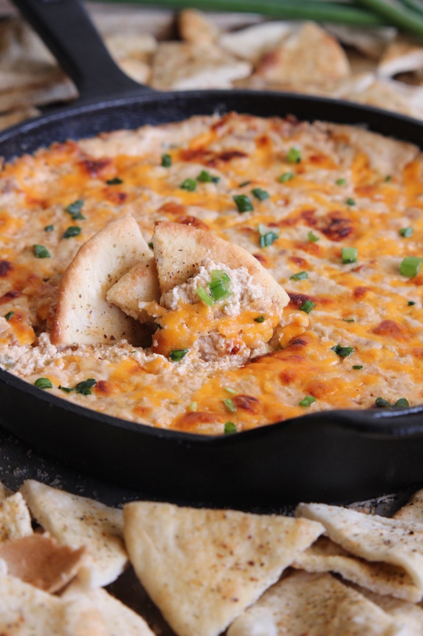 Eat Cake For Dinner: Cheesy Onion Dip with Baked Garlic Wedges