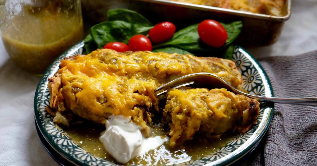 Farm Fresh Feasts Potato, Tatsoi, and Caramelized Onion Enchiladas