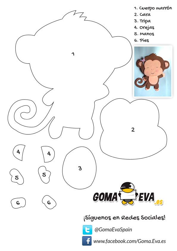 Final Maligno Indígena plantillas figuras goma eva Porra Seguro grava