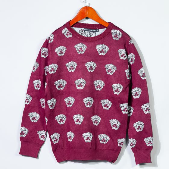 ÁO LEN NAM DÀI TAY LÔNG CỪU CỔ TRÒN PHỐI HỌA TIẾT CAO CẤP AL85