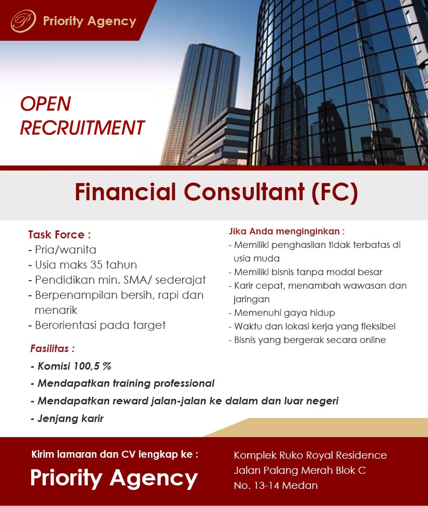 Lowongan Kerja Financial Consultant di Perusahaan Asuransi Ternama