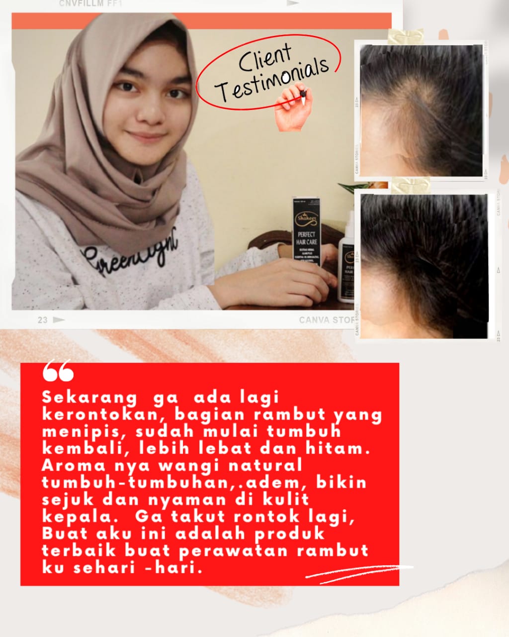 testimoni Shaaher Perfect Hair Care