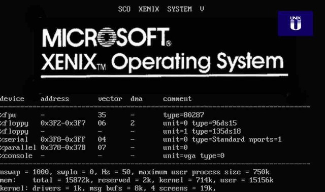 Xenix: El olvidado primer sistema operativo de microsoft