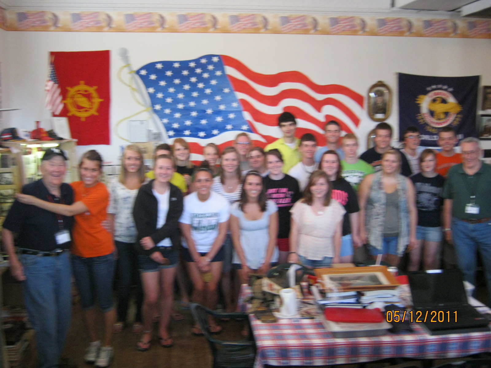LIVINGSTON COUNTY WAR MUSEUM Pontiac High School history classes visit