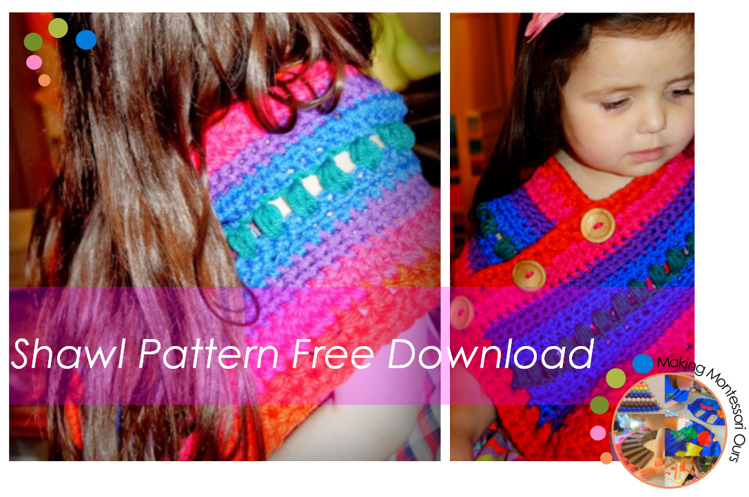 Learning to Crochet Free Instructions to Make a Child & Doll Shawl