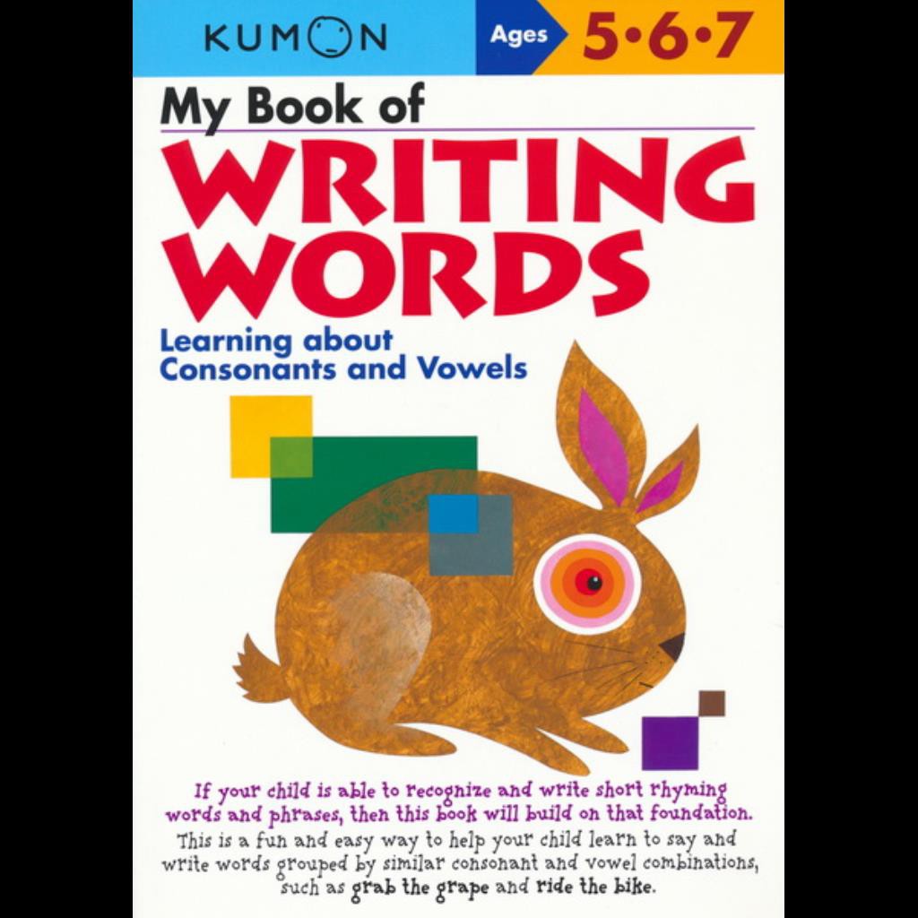 KUMON MY BOOK OF WRITING WORDS FOR AGES 567 FREE DOWNLAOD AND