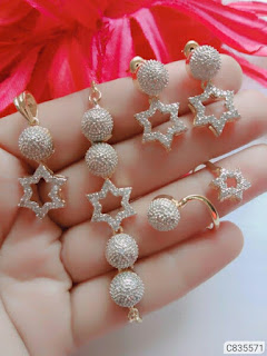 Charming American Diamond Jewellery Sets