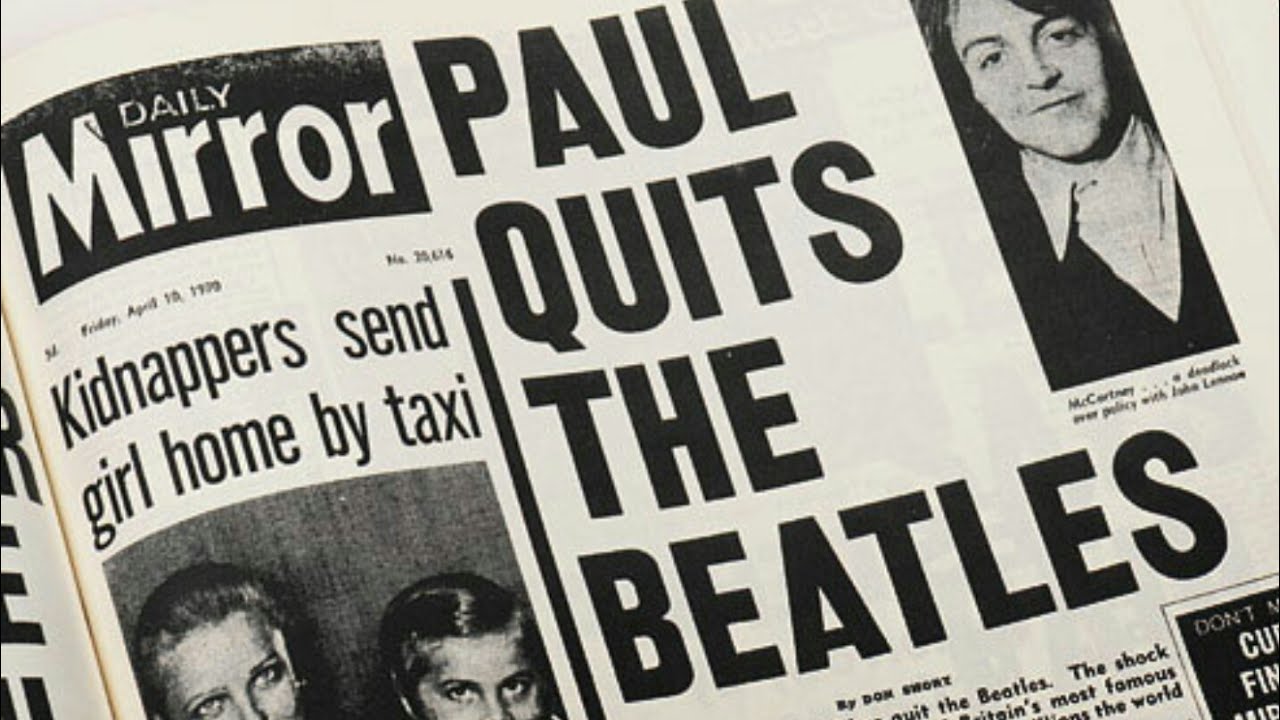 The Daily Beatle has moved!: 50 years since the Beatles break-up became public