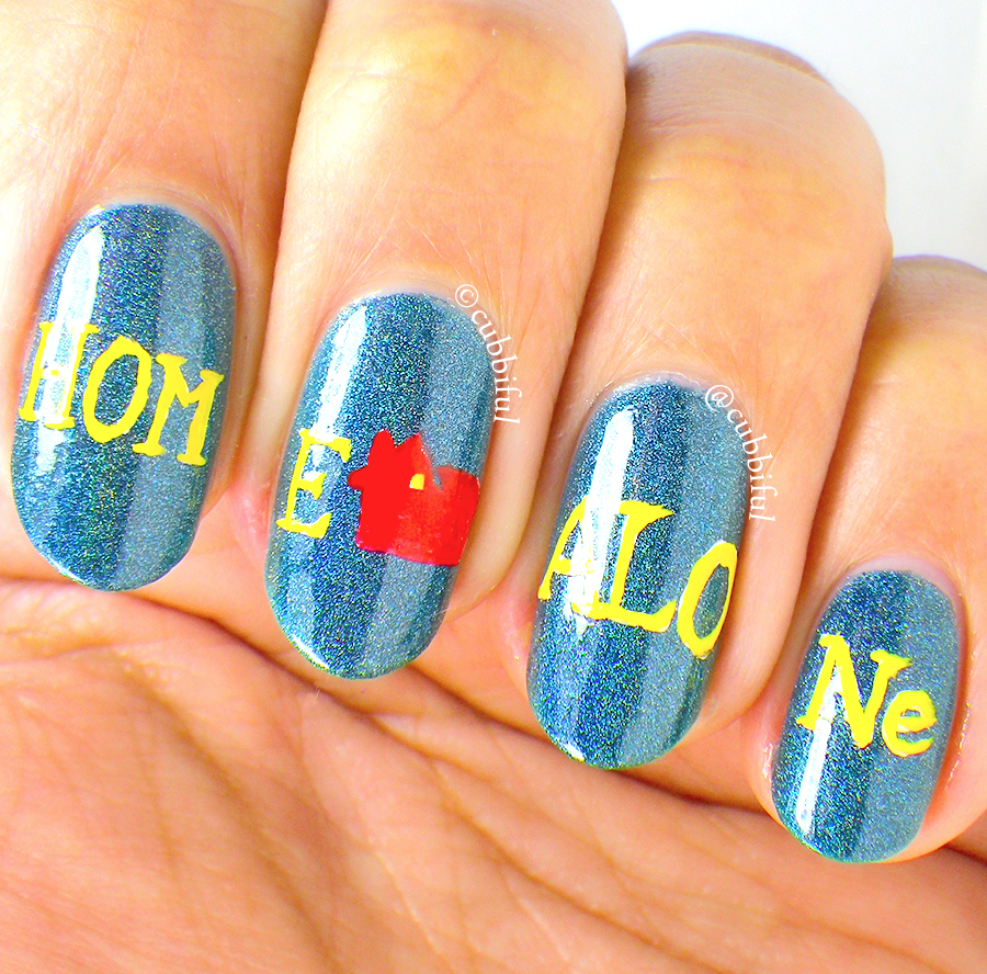 cubbiful The Digital Dozen DOES Traditions, Day 5 Home Alone Movie Nails