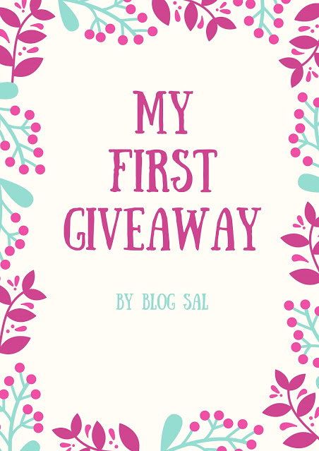 My First Giveaway By Blog Sal