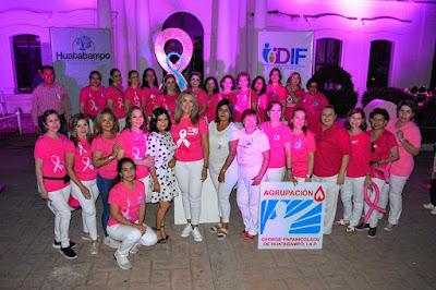 Presidenta de DIF Huatabampo Sagrario Montaño encabezó las actividades por el día internacional de la lucha contra el cáncer