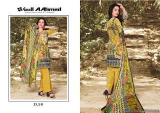 Original lawn pakistani Suits Gull a Ahmed vol 6