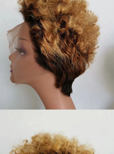 DreamDiana Ombre Short Curly Wig2