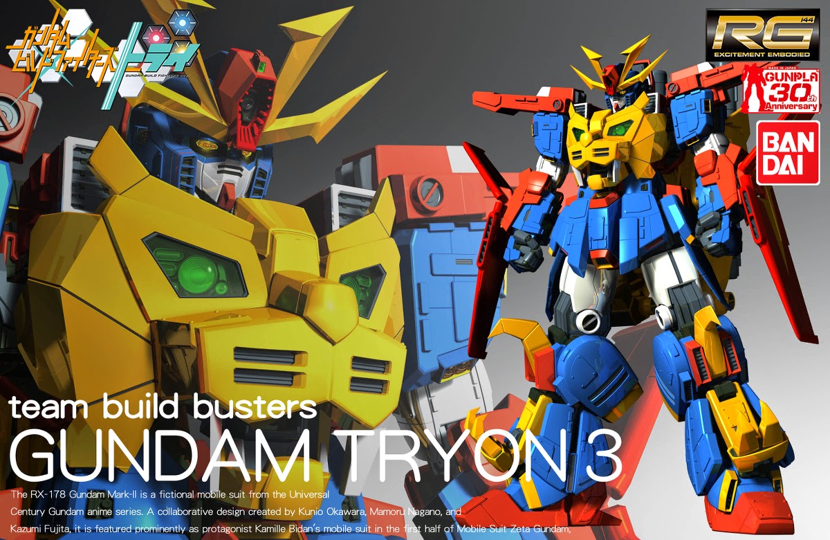 GUNDAM GUY: RG 1/144 Gundam Tryon 3 - Box Art & Images [Fan Art]