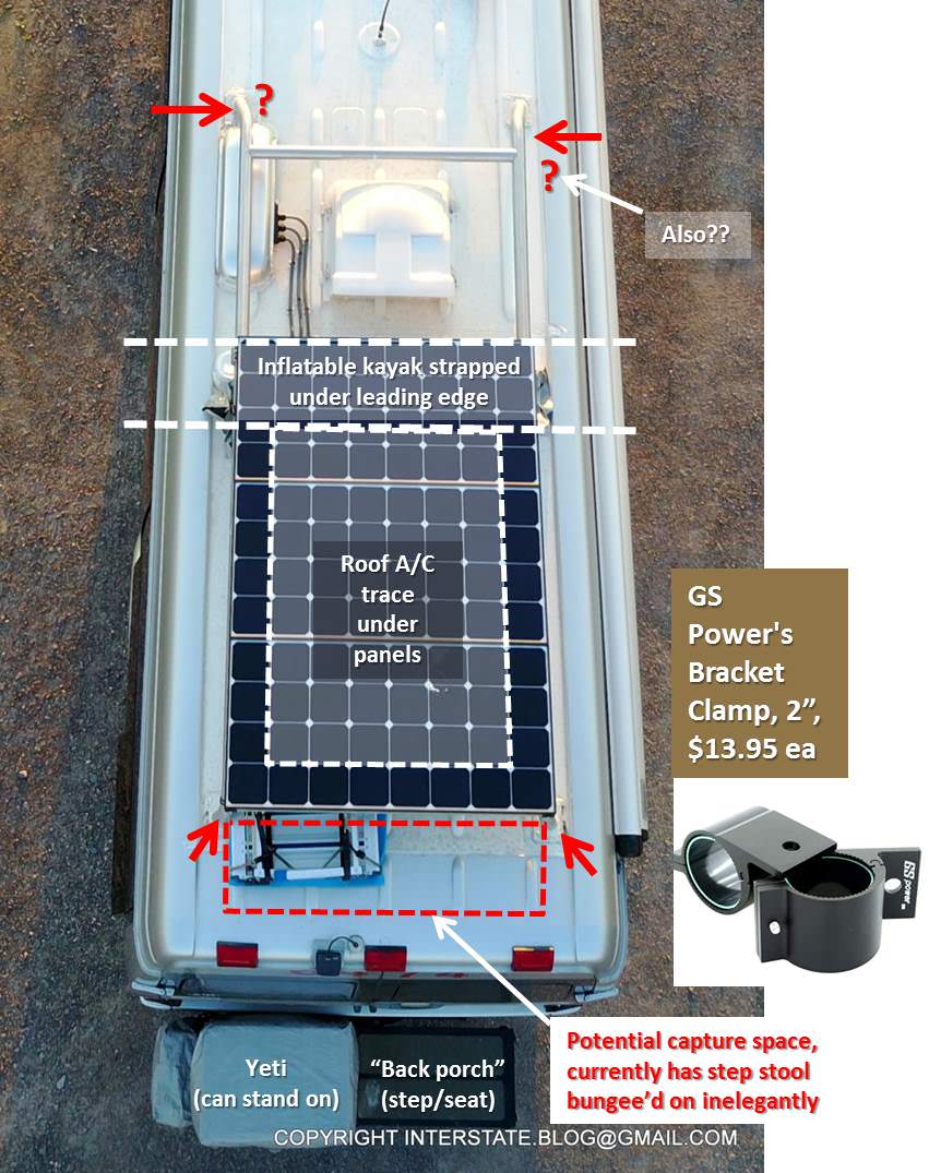 THE INTERSTATE BLOG ADDITIONAL ROOF STORAGE FOR THE AIRSTREAM INTERSTATE