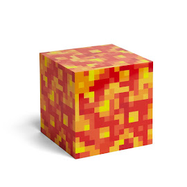 Minecraft Light-Up Lava Block ThinkGeek Item
