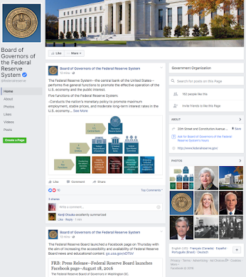 your newest facebook friend, the federal reserve