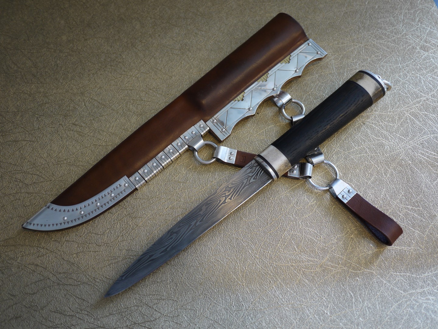 Scandinavian war knife and belt knife. - Show and Tell - Bladesmith's ...