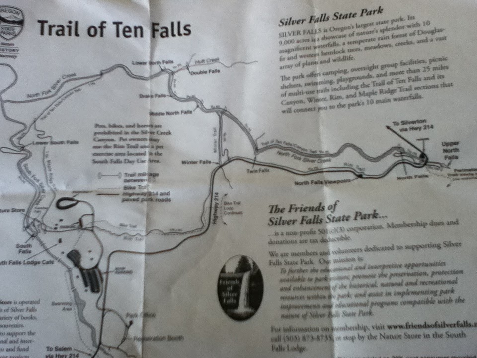 Silver Falls State Park Map Maps Model Online