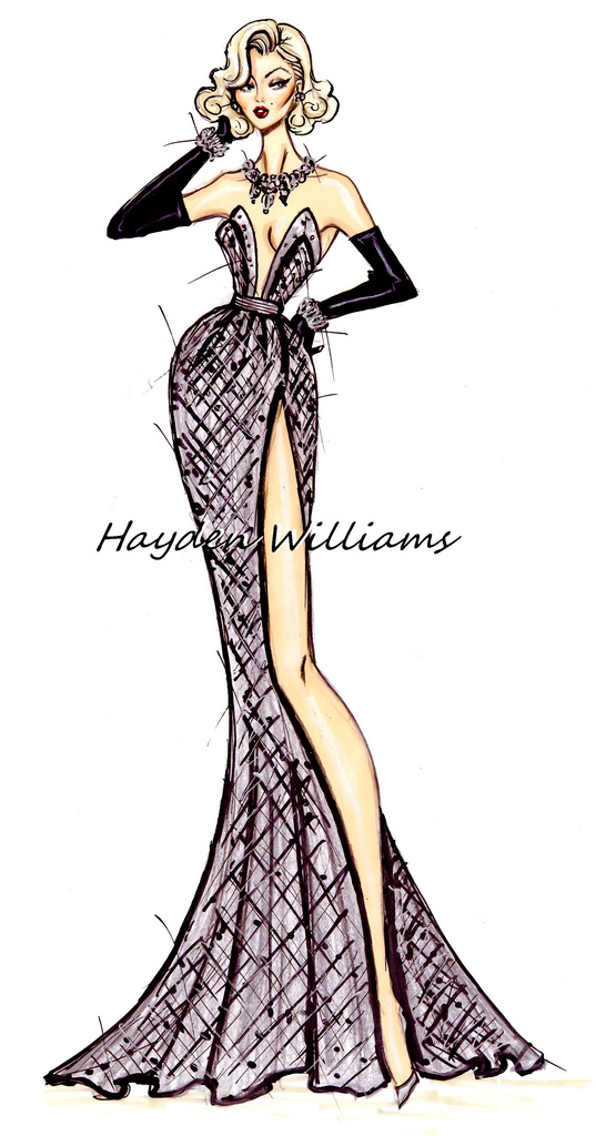 Hayden Williams Fashion Illustrations: Marilyn Monroe 50th Anniversary ...