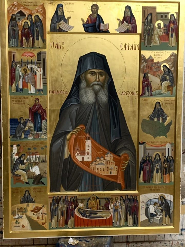 Orthodox Gladness Icon of Elder Ephraim of Arizona
