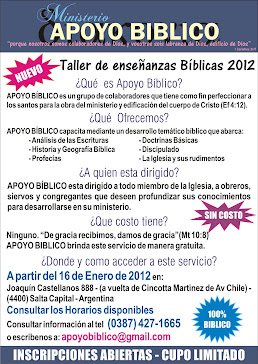 TALLER DE ENSEÑANZA BIBLICA 2012