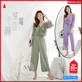 MRAG1060 SET WANITA MA DAILY SET HOMEWEAR SETELAN BASIC POLOS BARU 2021