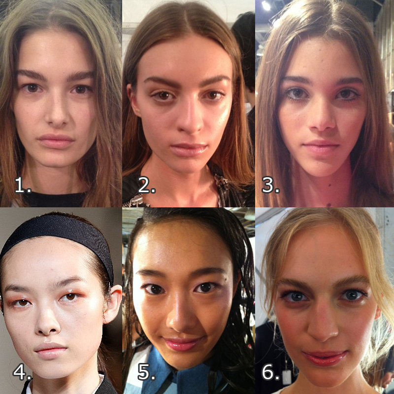 Imaginary Friend New York Fashion Week 2014 Makeup Trend Almost Bare Faced 