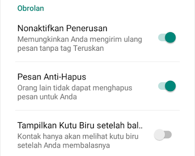 cara melihat pesan Whatsapp yang sudah dihapus