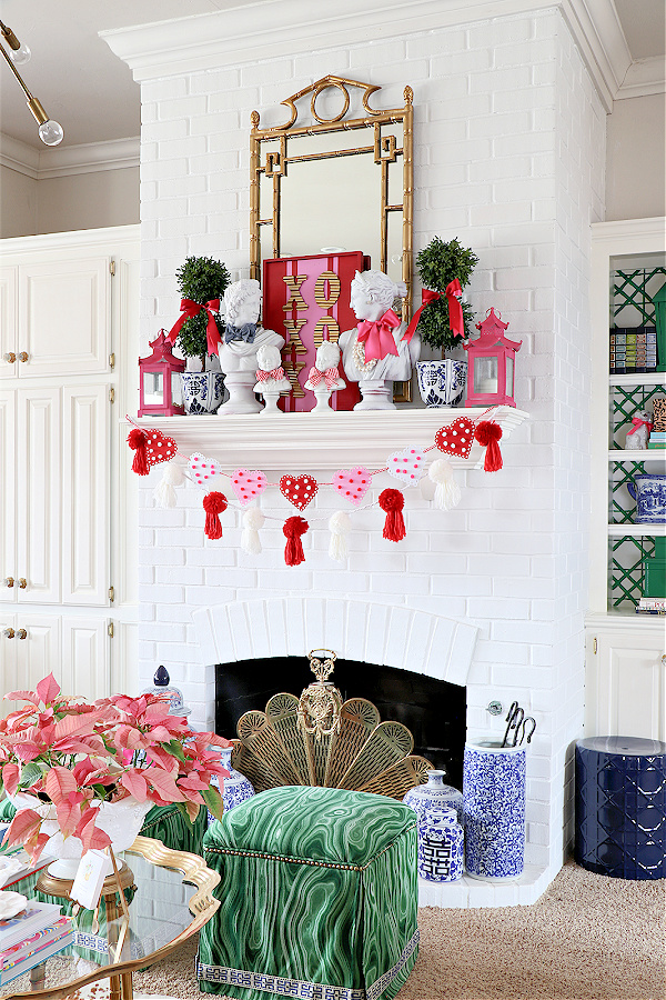 SIMPLE VALENTINE\'S DAY DECORATIONS AROUND THE HOUSE | Dimples and ...