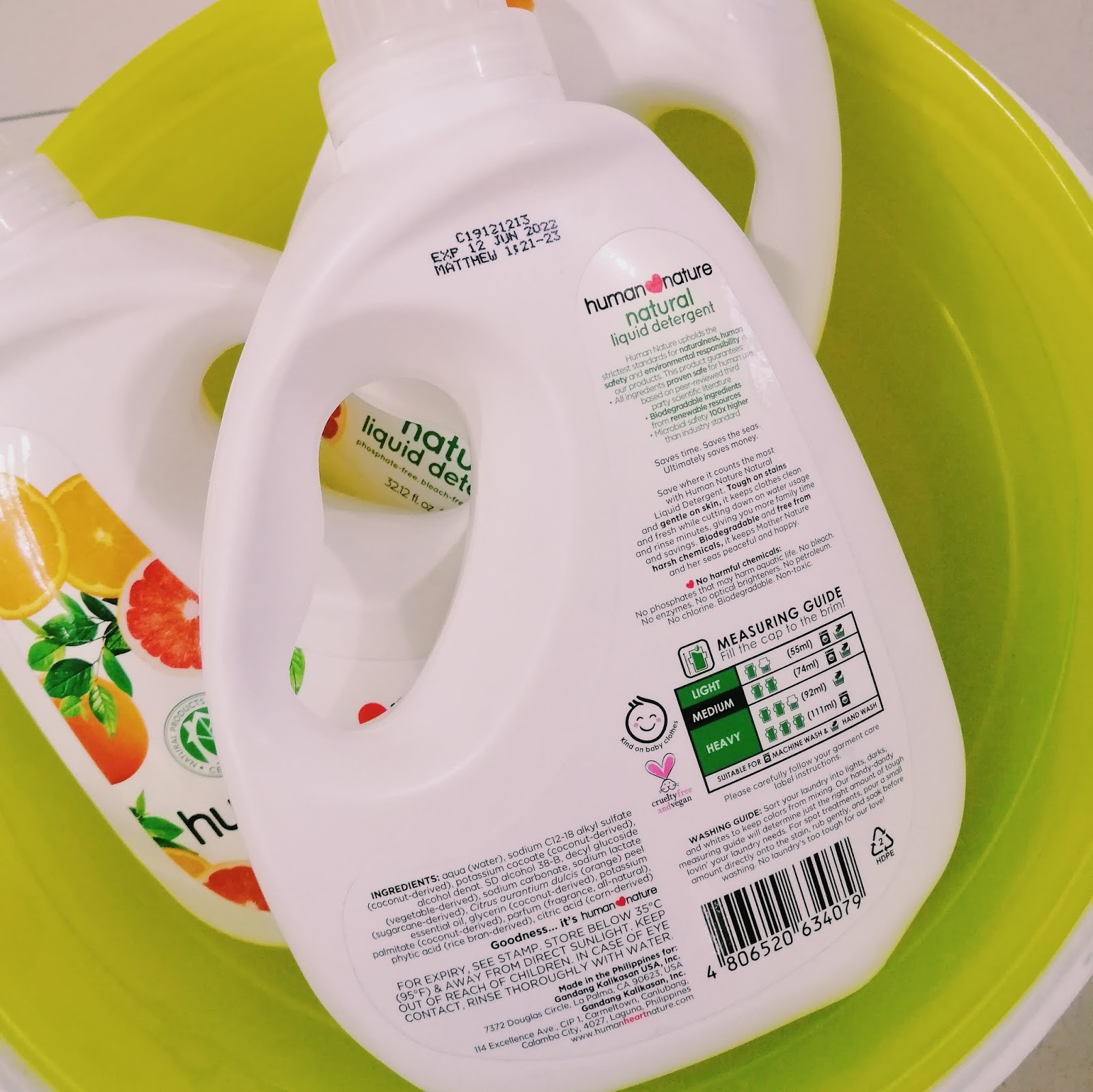 Lucky Citrine Human Nature Natural Liquid Detergent Review