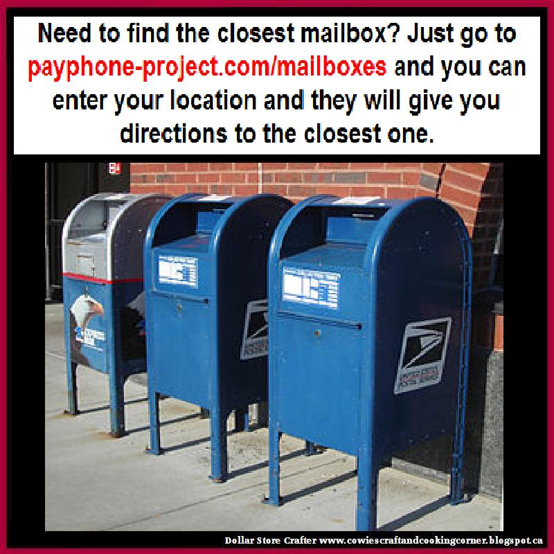 Dollar Store Crafter How To Find The Nearest Mailbox