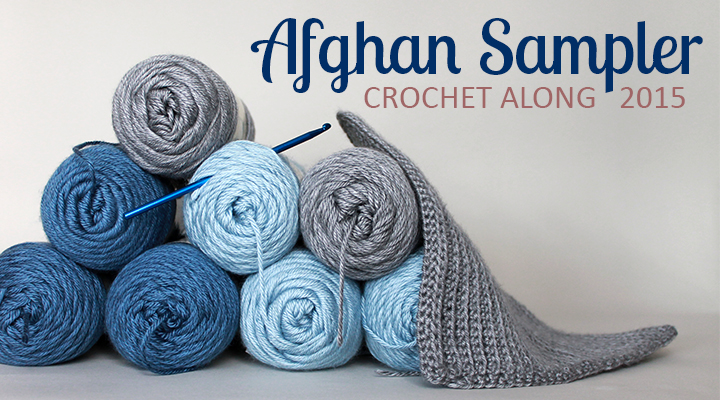 Crochet Along Afghan Sampler for 2015 from The Inspired Wren | CAL with two crochet squares per month for a complete blanket in one year Crochet Along Afghan Sampler for 2015 from The Inspired Wren | CAL with two crochet squares per month for a complete blanket in one year