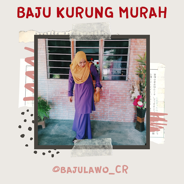 Baju kurung plain