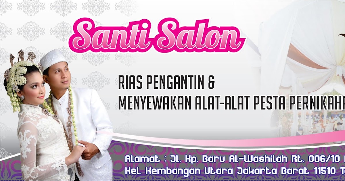 Download Banner Rias Pengantin desain banner kekinian