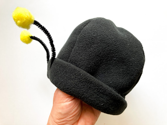 Hat detail - Baby Bumble Bee Costume Sewing Pattern -Sizes NB- 4T