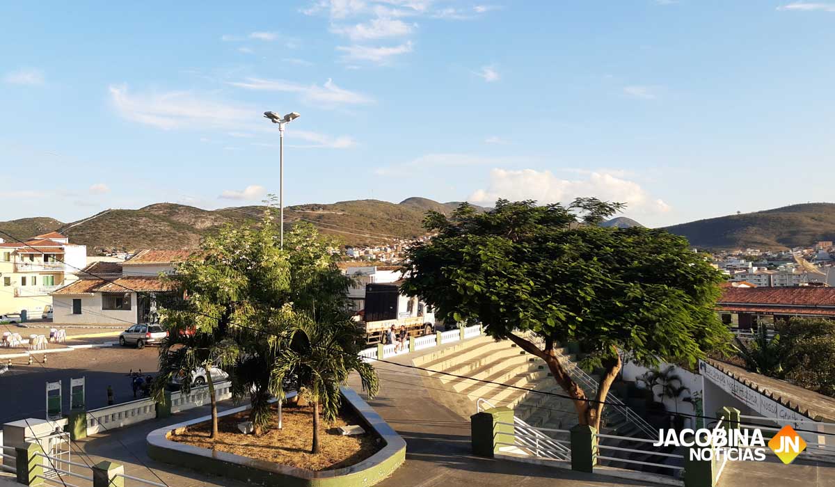 Fim de tarde em Jacobina com temperatura média de 28ºC