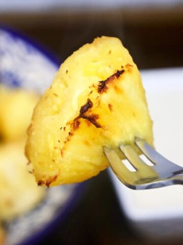 Air Fryer Brazilian Pineapple with Lime Dip