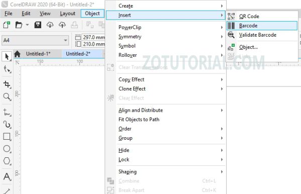 Cara Membuat Barcode di CorelDraw by zotutorial.com