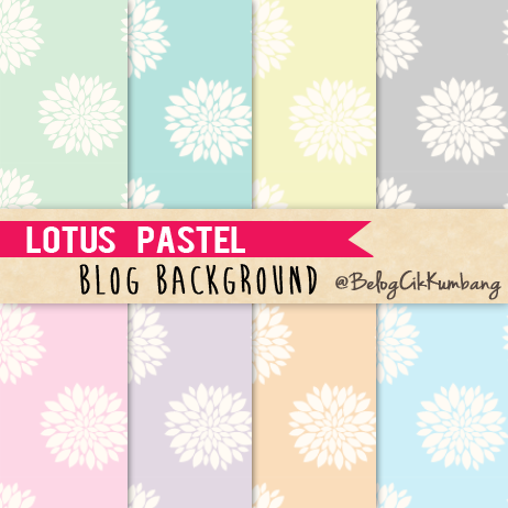 Lotus Pastel Blog Background Belog Cik Kumbang