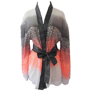 Ruby Lingerie Kimono Sexy Gradient Pattern Multicolor