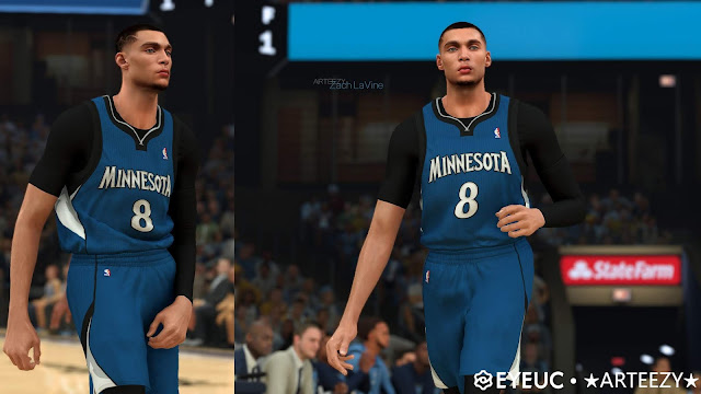 Zach Lavine Face, Hair and Body Model By Arteezy & Dog brother