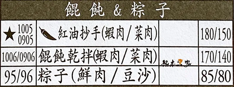 鼎泰豐外帶內用菜單MENU板橋鼎泰豐菜單放大清晰版詳細分類資訊
