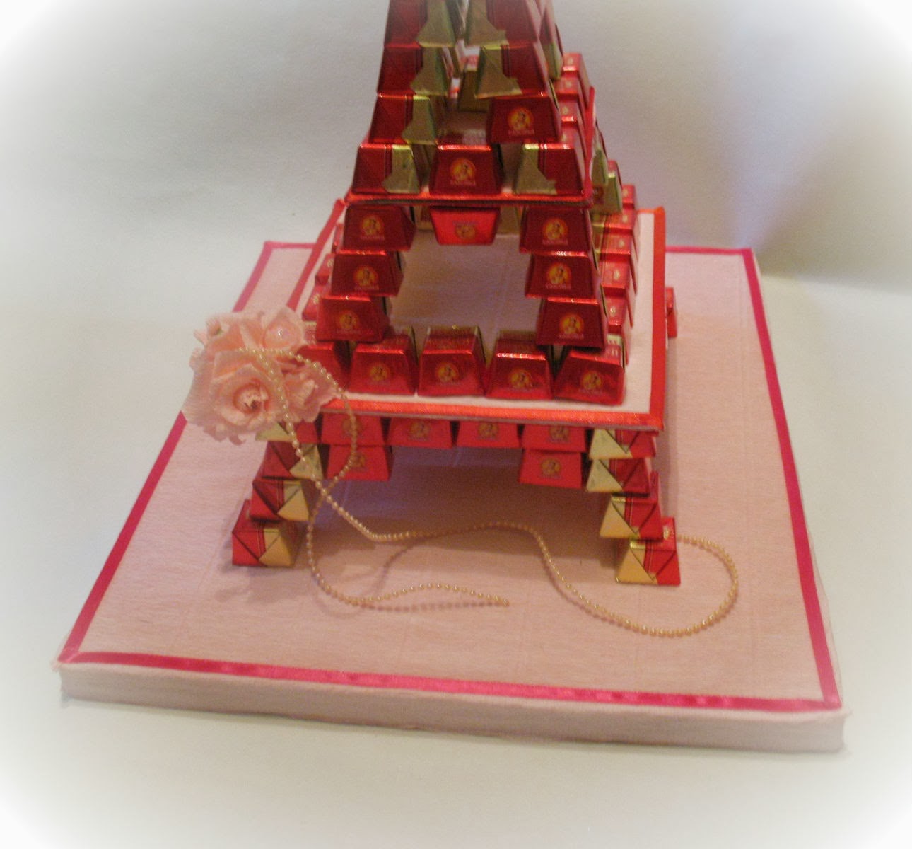 Эйфелева башня из конфет