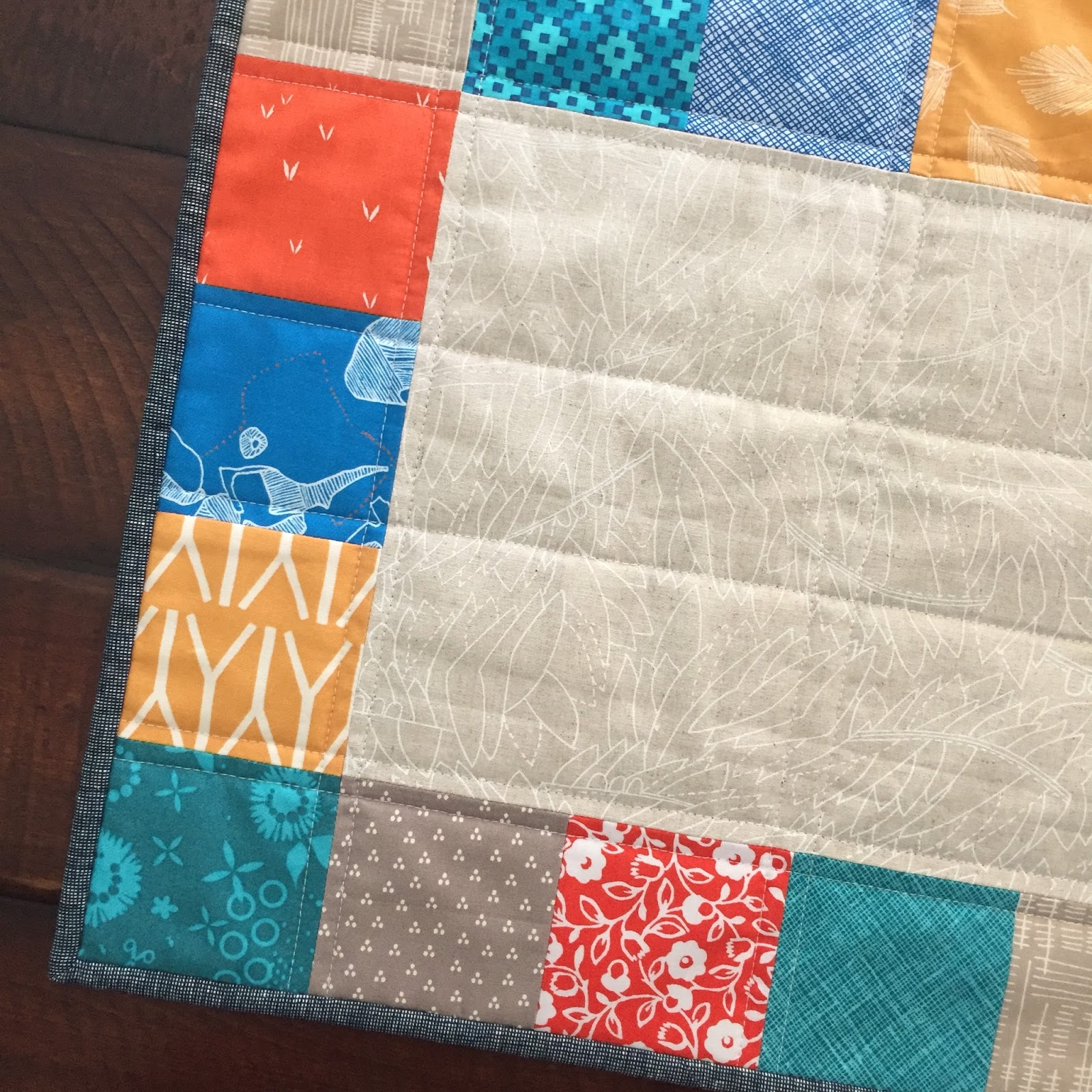 A Blue Sky Kind of Life Fall table runner