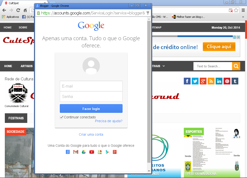 Janela Popup Cultspot 4 WordPress &