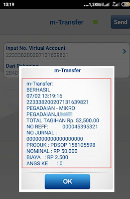 Bukti transfer BCA Mobile Bukti transfer BCA Mobile