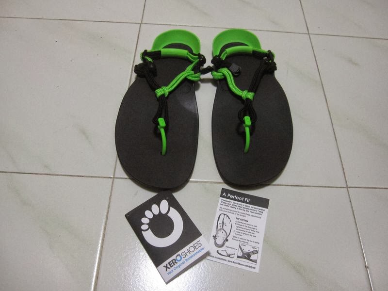 running in xero sandals